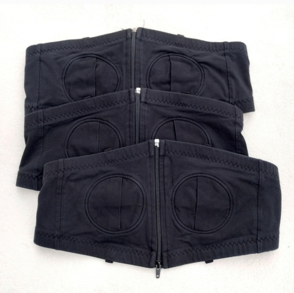 Simple Wishes Pumping Bras Size XS-L Lot Of 3 Black Hands Free Nursing Feeding